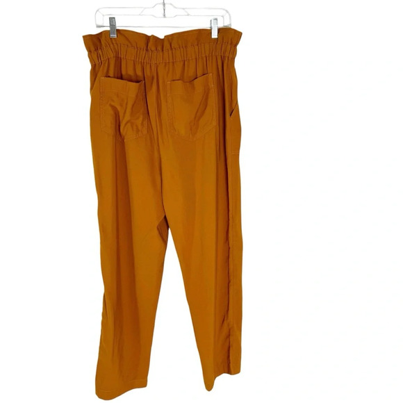 Madewell Dunaway High Waisted Paperbag Pants in Golden Pecan Size L - Picture 5 of 9